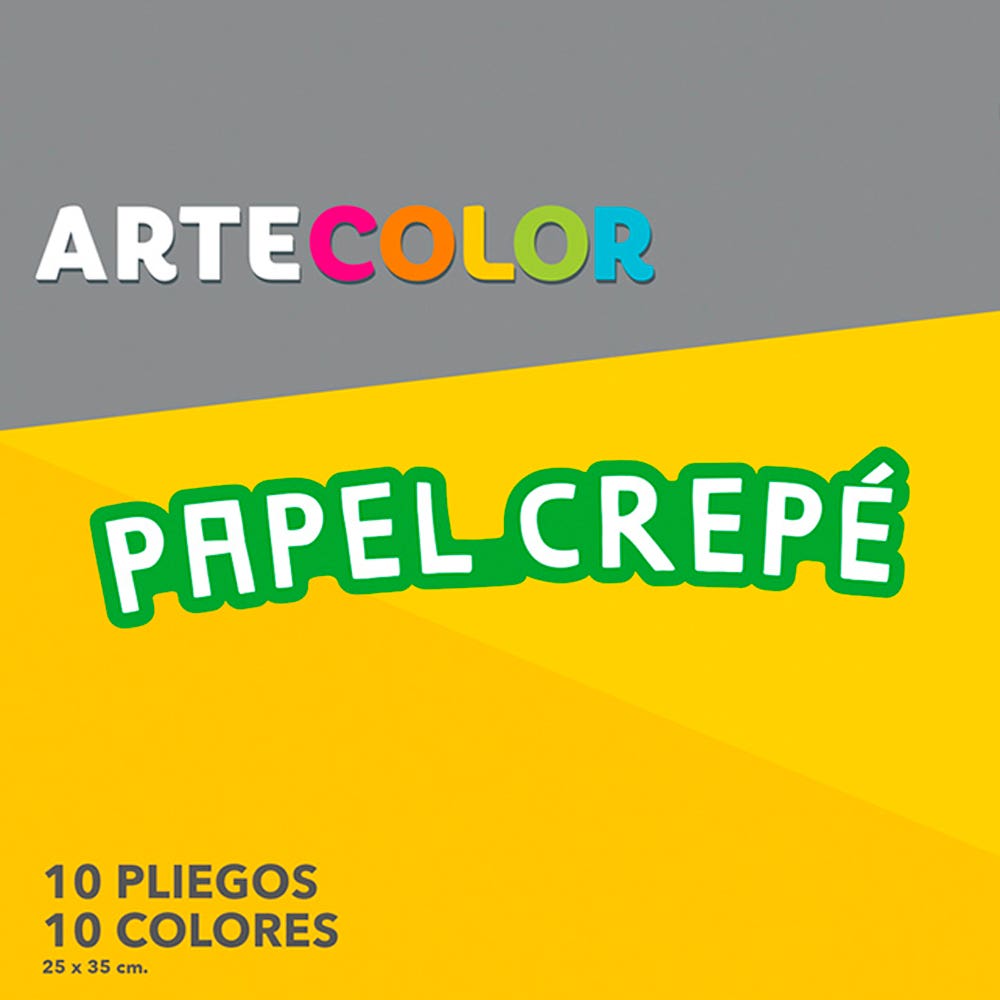 Estuche Artecolor Papel Crepe Artel