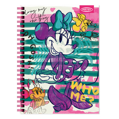Cuaderno Universitario Artel 100 Hojas 7 Mm Minnie Colors '24