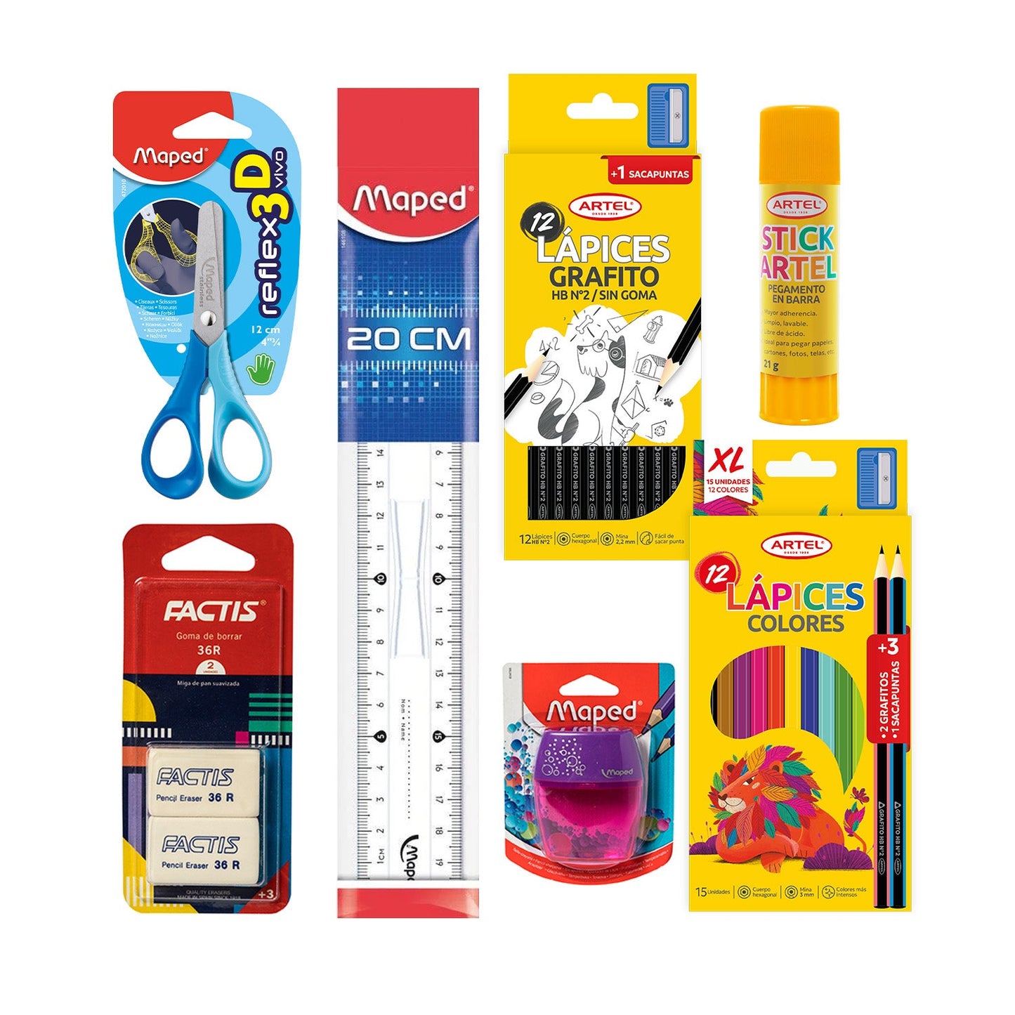 Pack Escolar Especial Estuche Artel