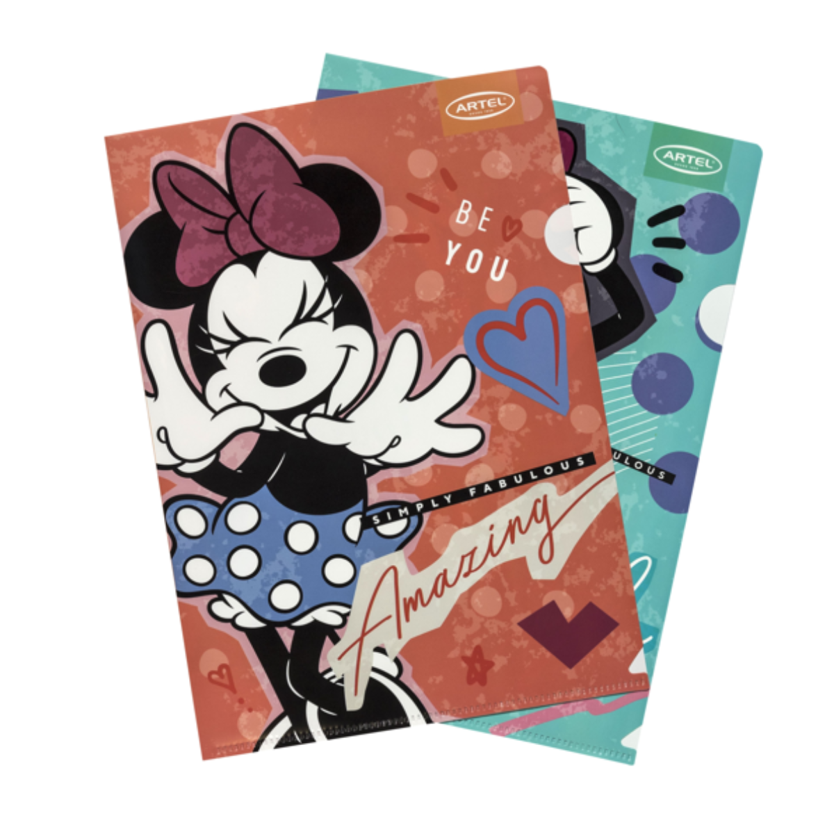 Set 2 carpetas Plásticas Minnie Artel