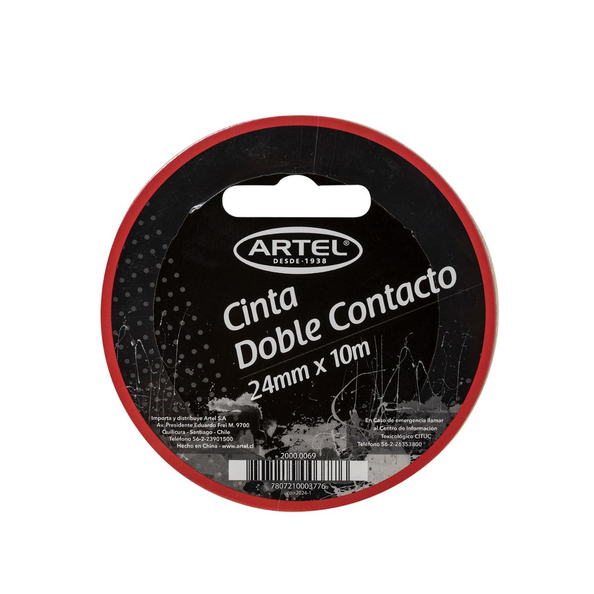 Cinta Doble Contacto 24mmx10mts. Artel