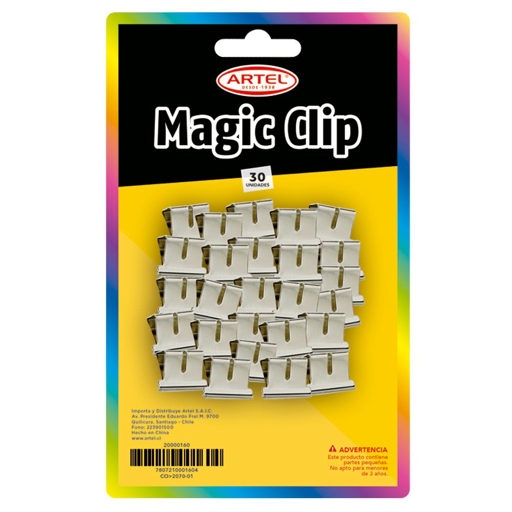 Blíster Magic Clip 30 Unidades Artel
