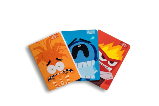 Set 3 libretas Personajes Intensamente 2