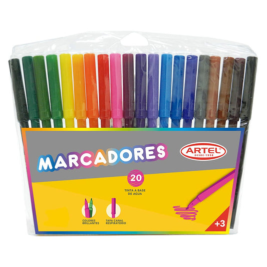 Estuche 20 Marcadores Artel