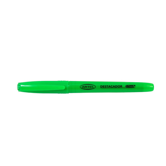 Destacador Verde Cuerpo Fino Artel