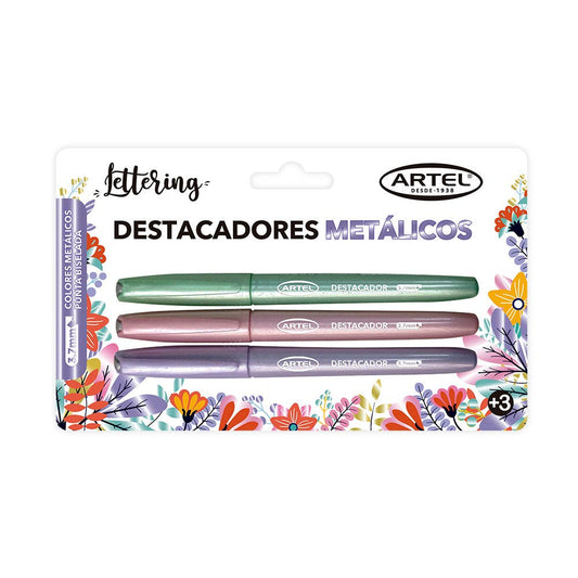 Bl. Destacador Artel Glitter/Metalico