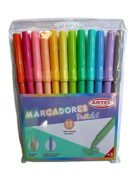 Est. 12 marcadores ARTEL Pastel 12 co