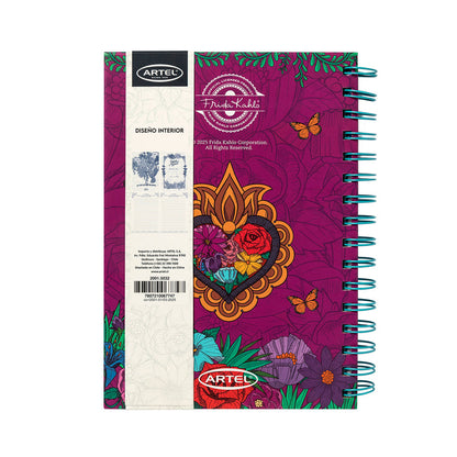 Libreta A5 Artel Diseño Frida Kahlo