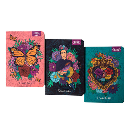Set Libretas Artel Diseño Frida Kahlo 3 Unidades