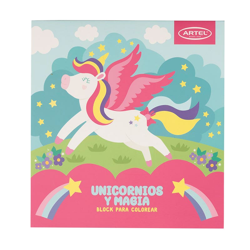 Block Para Colorear Unicornios y Magia