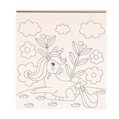 Block Para Colorear Unicornios y Magia
