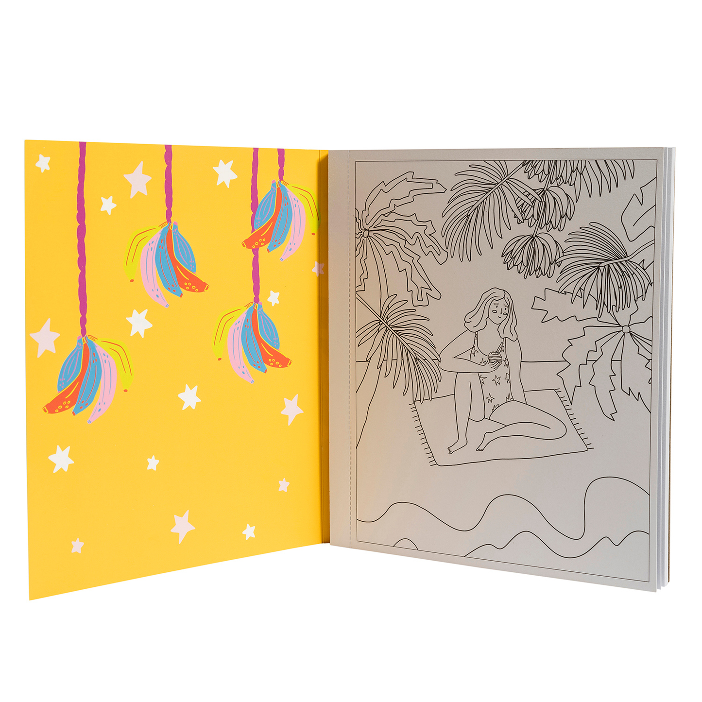 Block Para Colorear Artel Diseño Tropical Happiness
