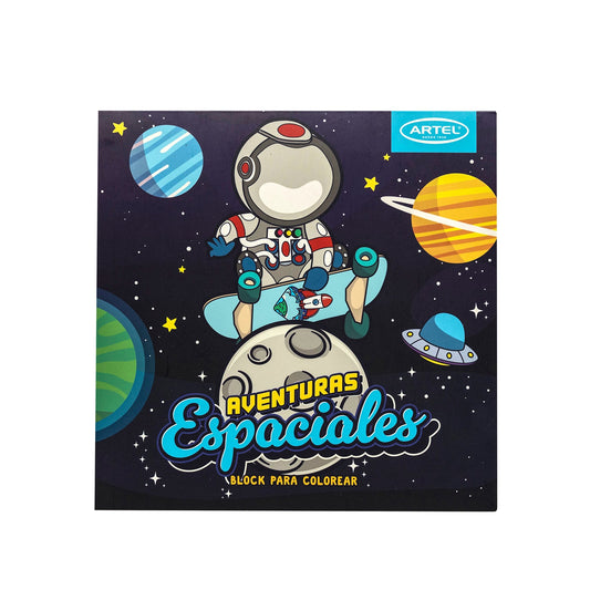 Block para colorear Artel Aventuras Espaciales