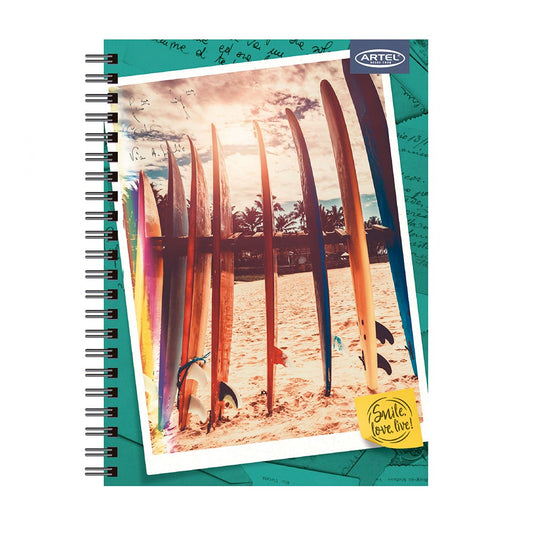 Cuaderno Universitario Smile Love Live 100 Hojas 7mm. Diseño Aleatorio Artel