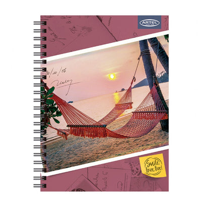 Cuaderno Universitario Smile Love Live 100 Hojas 7mm. Diseño Aleatorio Artel