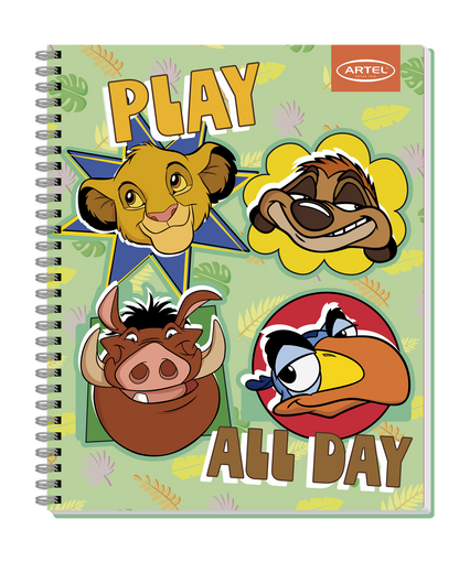 Cuaderno Universitario Artel 100 Hojas 7Mm Clasicos Disney