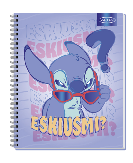 Cuaderno Universitario Artel 100 Hojas 7Mm Stitch Frases