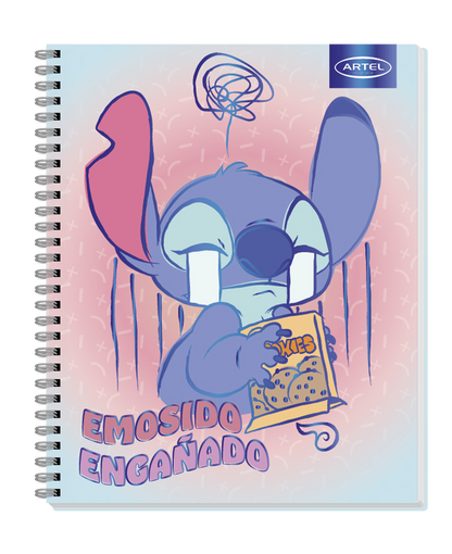 Cuaderno Universitario Artel 100 Hojas 7Mm Stitch Frases