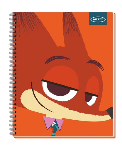 Cuaderno Universitario Artel 100 Hojas 7 Mm Zootopia