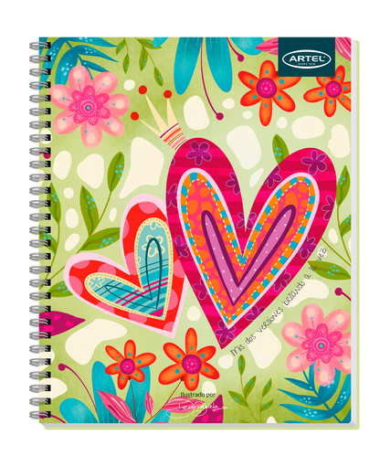 Cuaderno Universitario Artel 100 Hojas 7 Mm Deco Daniela