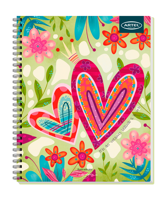 Cuaderno Universitario Artel 100 Hojas 7 Mm Deco Daniela