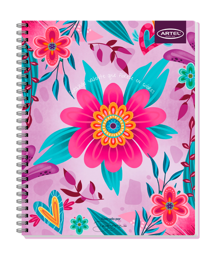 Cuaderno Universitario Artel 100 Hojas 7 Mm Deco Daniela