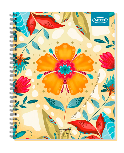 Cuaderno Universitario Artel 100 Hojas 7 Mm Deco Daniela