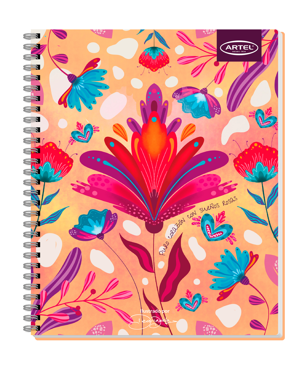 Cuaderno Universitario Artel 100 Hojas 7 Mm Deco Daniela