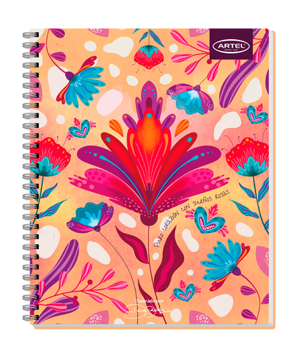 Cuaderno Universitario Artel 100 Hojas 7 Mm Deco Daniela