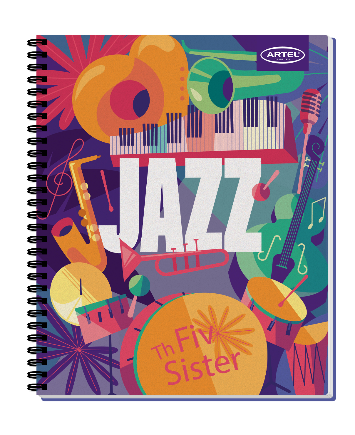 Cuaderno Universitario Artel 100 Hojas 7Mm Music