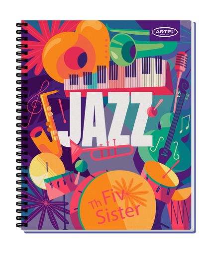 Cuaderno Universitario Artel 100 Hojas 7Mm Music