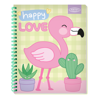 Cuaderno Universitario Artel 100 Hojas 7Mm Animales Soft