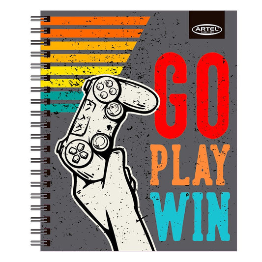 CUADERNO UNIVERSITARIO 100H 7MM GAMERS ARTEL