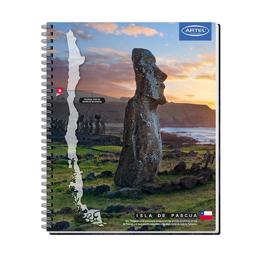 Cuaderno Universitario 100 Hojas 7mm Paisajes De Chile