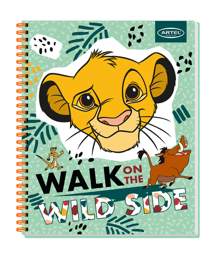 Cuaderno Universitario Artel 100 Hojas 7 Mm Rey Leon