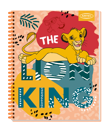 Cuaderno Universitario Artel 100 Hojas 7 Mm Rey Leon