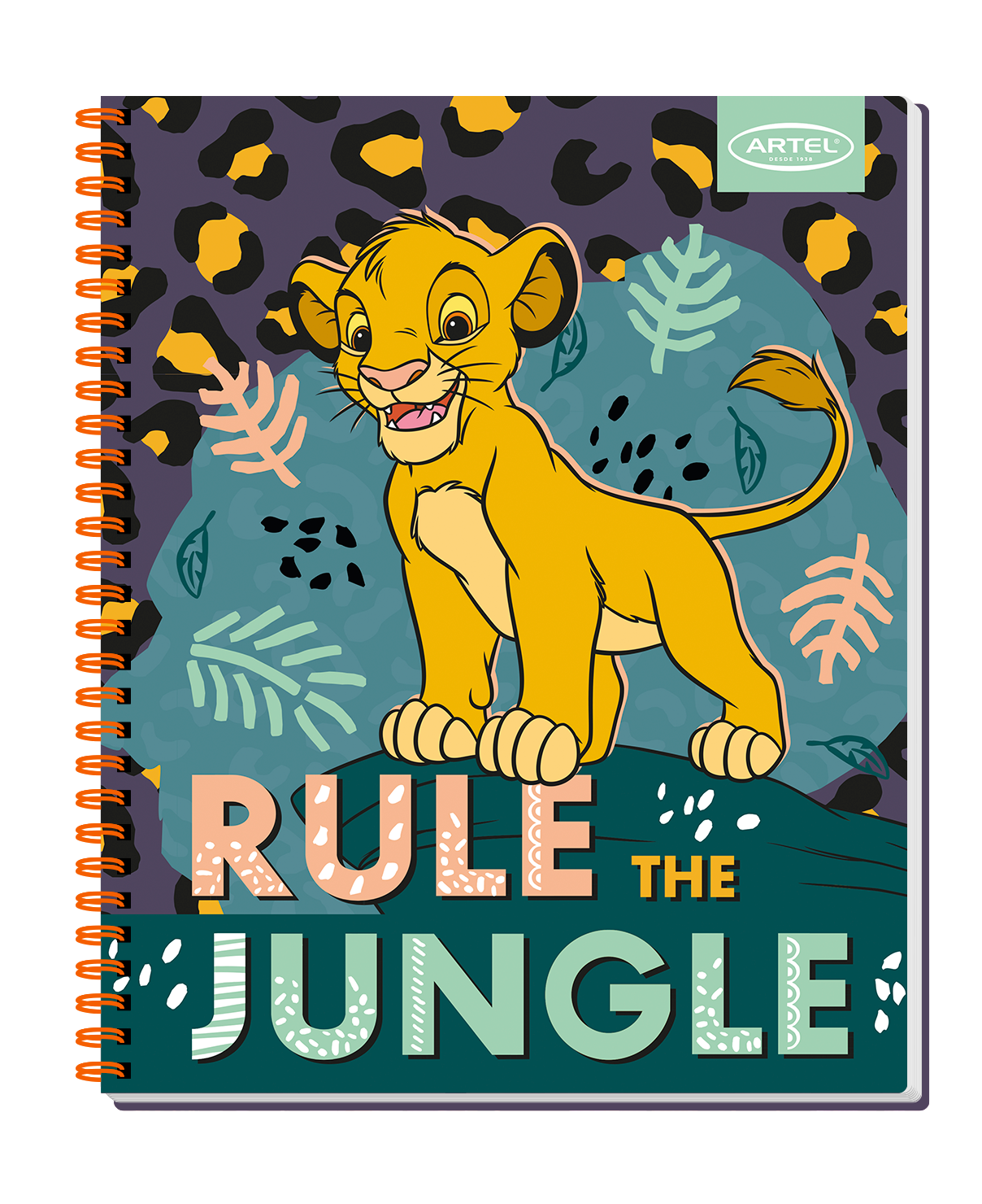 Cuaderno Universitario Artel 100 Hojas 7 Mm Rey Leon