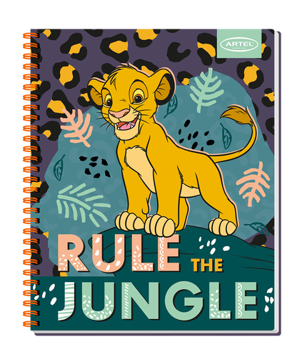 Cuaderno Universitario Artel 100 Hojas 7 Mm Rey Leon