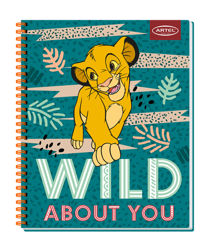 Cuaderno Universitario Artel 100 Hojas 7 Mm Rey Leon