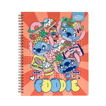 Cuaderno Universitario 100 Hojas 7mm Stitch Foodie