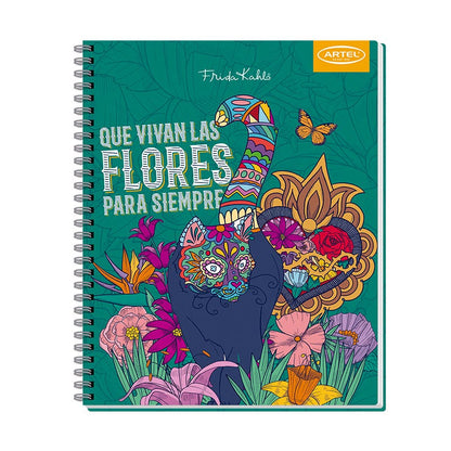 Cuaderno Universitario 100 Hojas 7mm Frida Kahlo