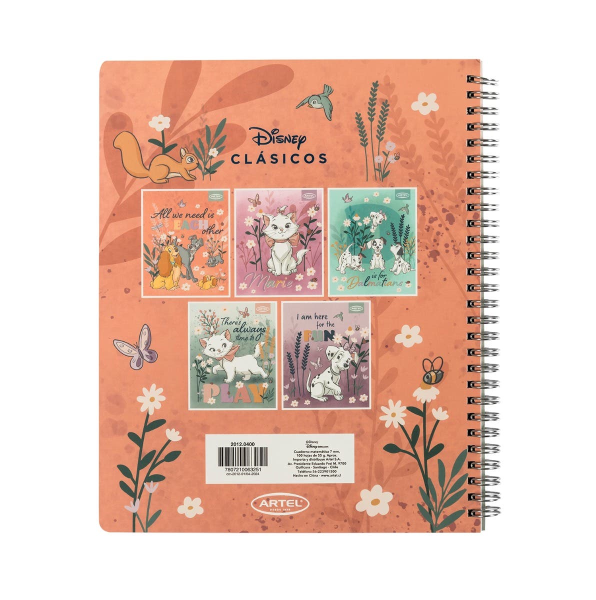 Cuaderno Universitario 100 Hojas 7mm Cats&dogs Clasicos
