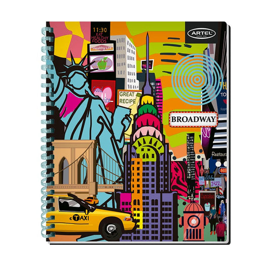 Cuaderno Universitario 100 Hojas 7mm Urban Espiral Soft