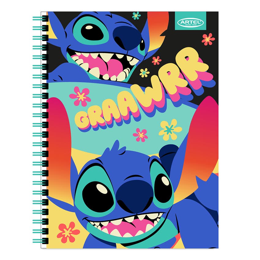 CUADERNO UNIVERSITARIO ARTEL 100 HOJAS 7MM DISEÑO LILO & STITCH 2024