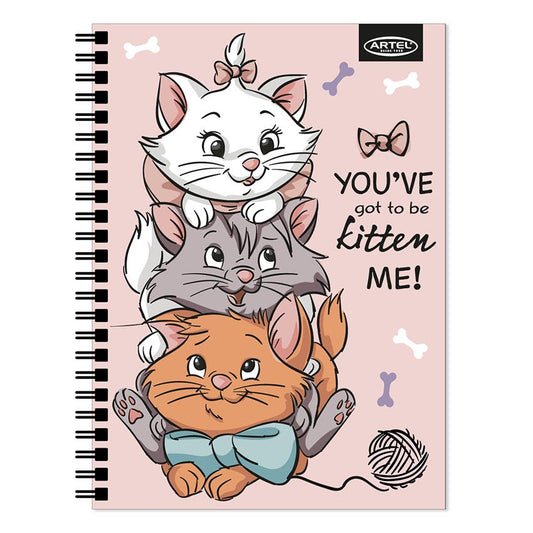 CUADERNO UNIVERSITARIO ARTEL 100 HOJAS 7MM DISEÑO CATS & DOGS 2024