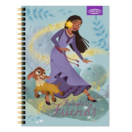 CUADERNO UNIVERSITARIO ARTEL 100 HOJAS 7MM DISEÑO WISH 2024