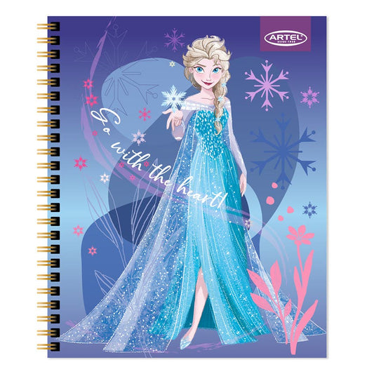CUADERNO UNIVERSITARIO ARTEL 100 HOJAS 7MM DISEÑO FROZEN 2024