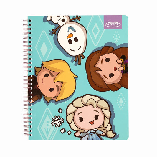 Cuaderno Universitario Artel 100 Hojas 7 Mm Frozen Kawai  '24