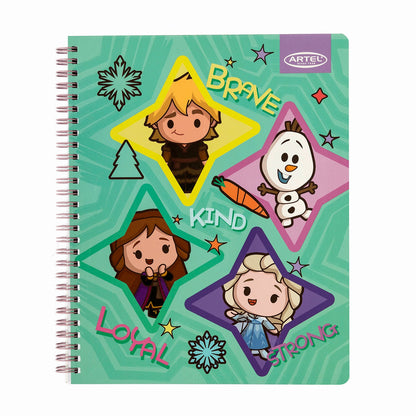 Cuaderno Universitario Artel 100 Hojas 7 Mm Frozen Kawai  '24