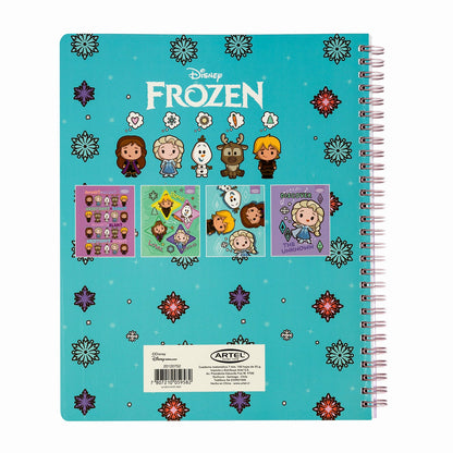 Cuaderno Universitario Artel 100 Hojas 7 Mm Frozen Kawai  '24